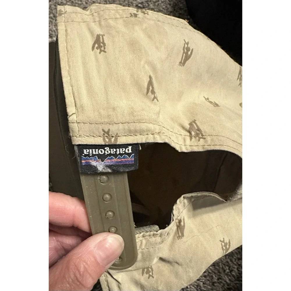 Vintage Patagonia Beige Strapback Duck Spoon Long Bill Cap Y2K - Tag is Missing